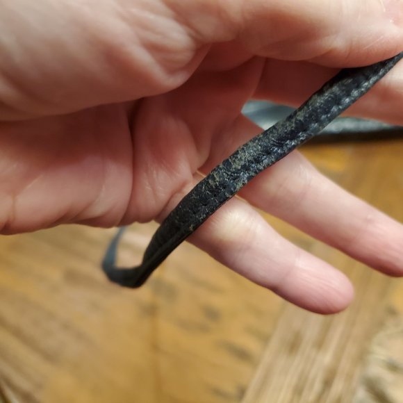 Navy Blue Snakeskin Crossbody/Clutch - Picture 10 of 10